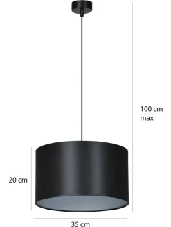 Best Sale Klasyczny żyrandol z okrągłym abażurem 185/1 ROTO | Kaja Oświetlenie Żyrandole Nowoczesne