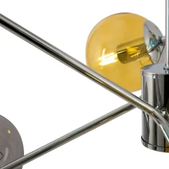 Clearance Kolorowa lampa wisząca, z kloszami kulkami MOD139PL-06CH z serii NANCY Żyrandole Nowoczesne