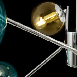 Clearance Kolorowa lampa wisząca, z kloszami kulkami MOD139PL-06CH z serii NANCY Żyrandole Nowoczesne