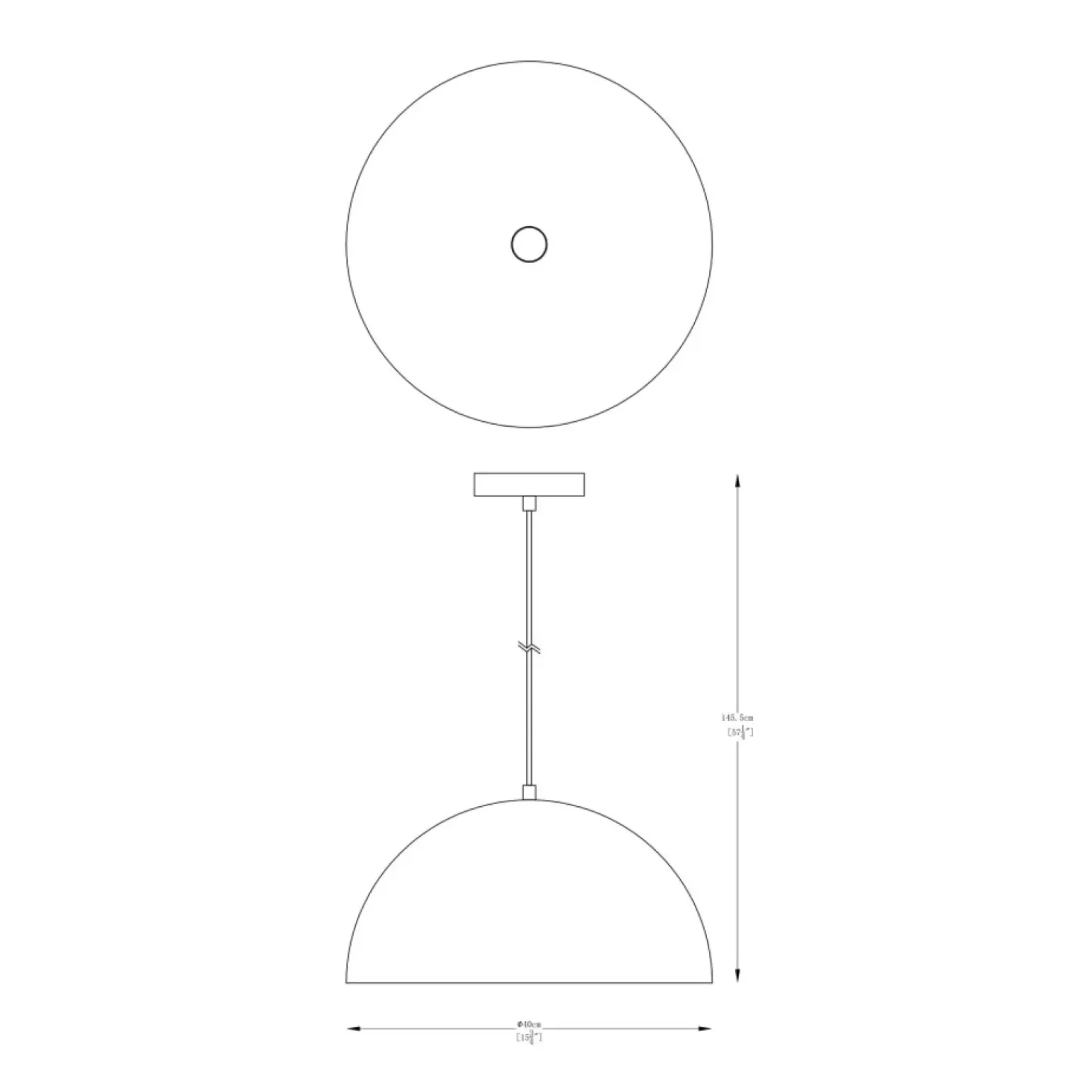 Best Sale Kopułowa, czarno-złota lampa wisząca A8001XL-BK VELA | Kaja Żyrandole Nowoczesne