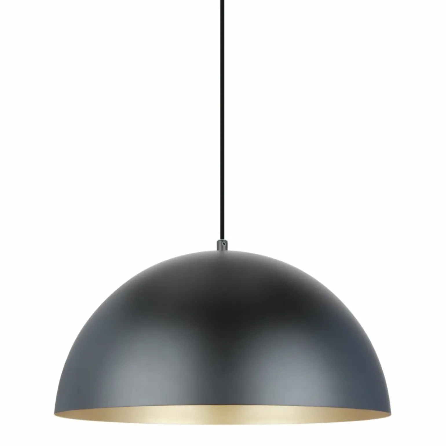 Best Sale Kopułowa, czarno-złota lampa wisząca A8001XL-BK VELA | Kaja Żyrandole Nowoczesne