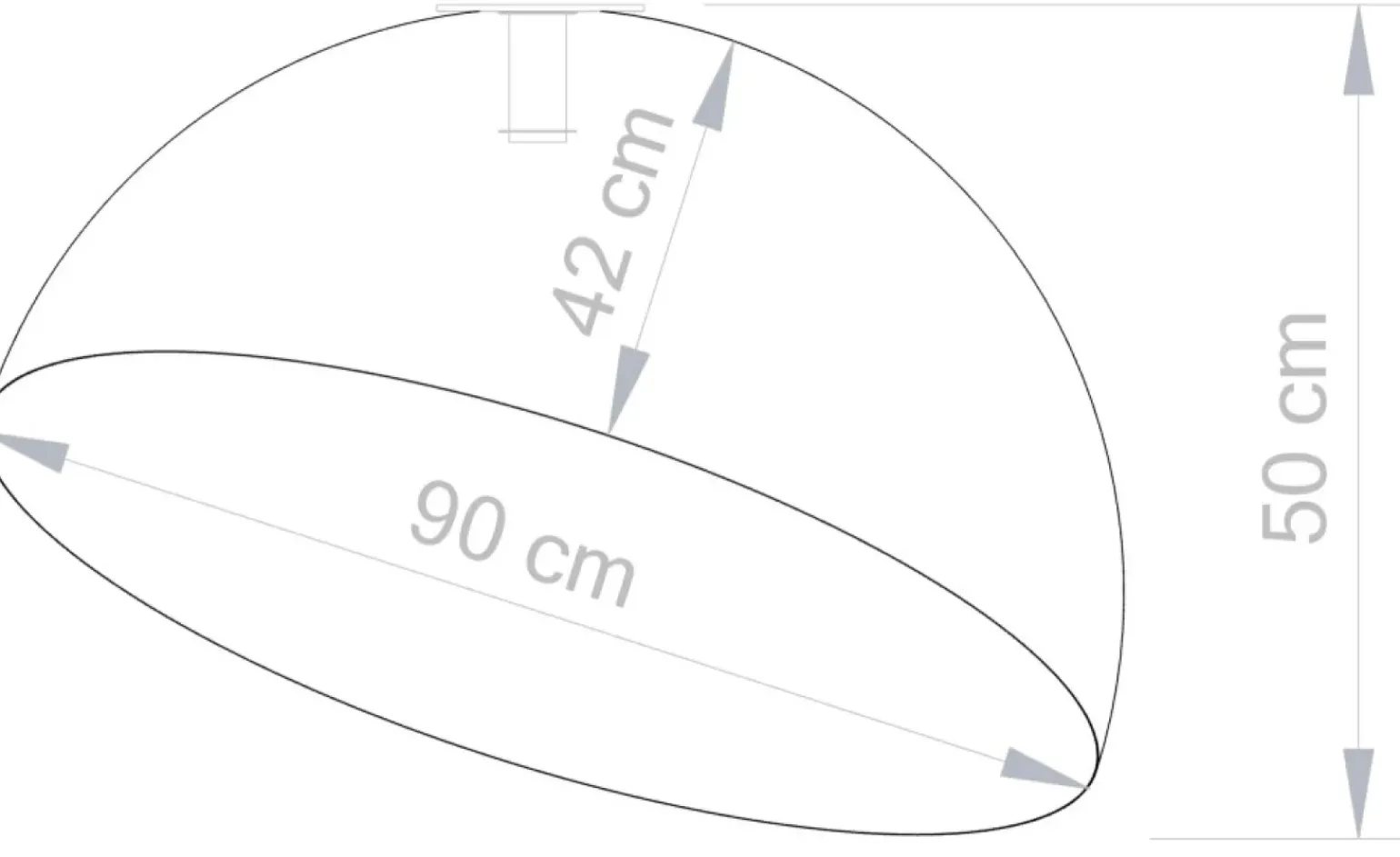 Cheap Kopułowa lampa do skandynawskiego salonu SIG 32463 - SFERA 90 B/ZŁ Żyrandole Nowoczesne