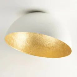 Cheap Kopułowa lampa do skandynawskiego salonu SIG 32463 - SFERA 90 B/ZŁ Żyrandole Nowoczesne