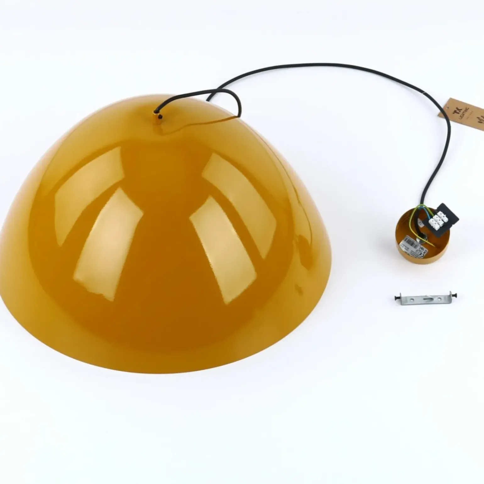 Best Sale Kopułowa lampa wisząca do kuchni TK 10264 FARO OCHRA | Kaja Żyrandole Nowoczesne