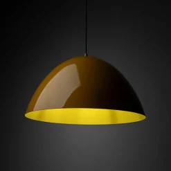 Best Sale Kopułowa lampa wisząca do kuchni TK 10264 FARO OCHRA | Kaja Żyrandole Nowoczesne