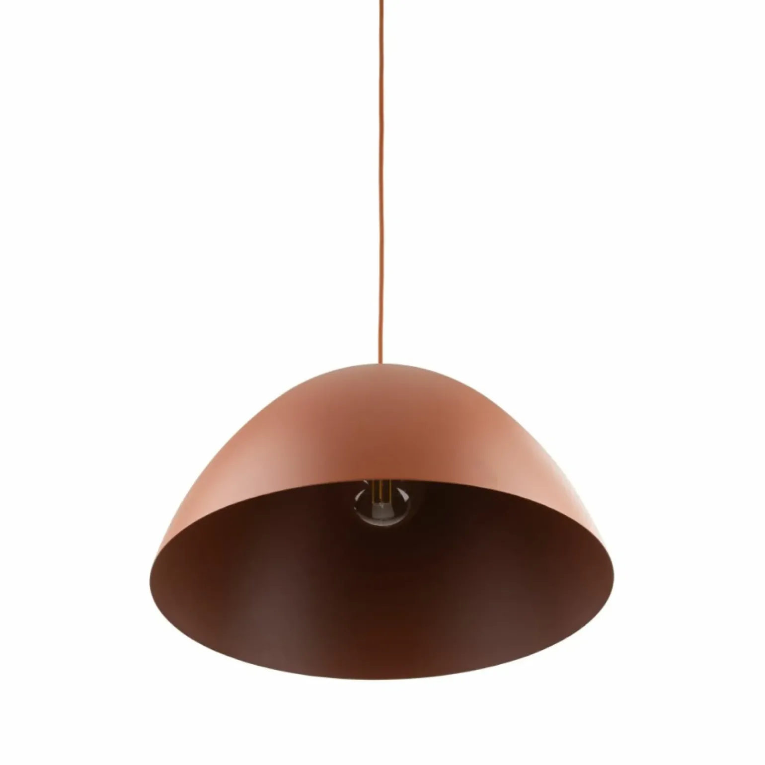 Best Sale Kopułowy zwis w kolorze ceglanym TK 10260 FARO BRICK | Kaja Żyrandole Nowoczesne