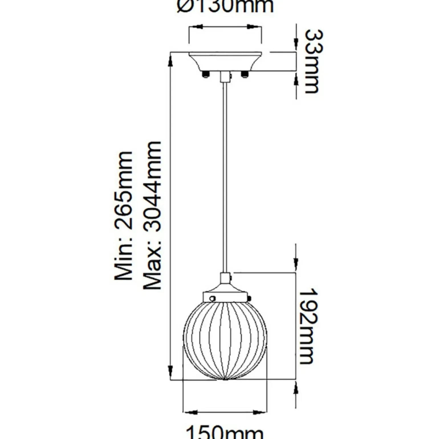 Store Kremowa lampa wisząca z kloszem DL-COSMOS-1P z serii COSMOS Żyrandole Nowoczesne