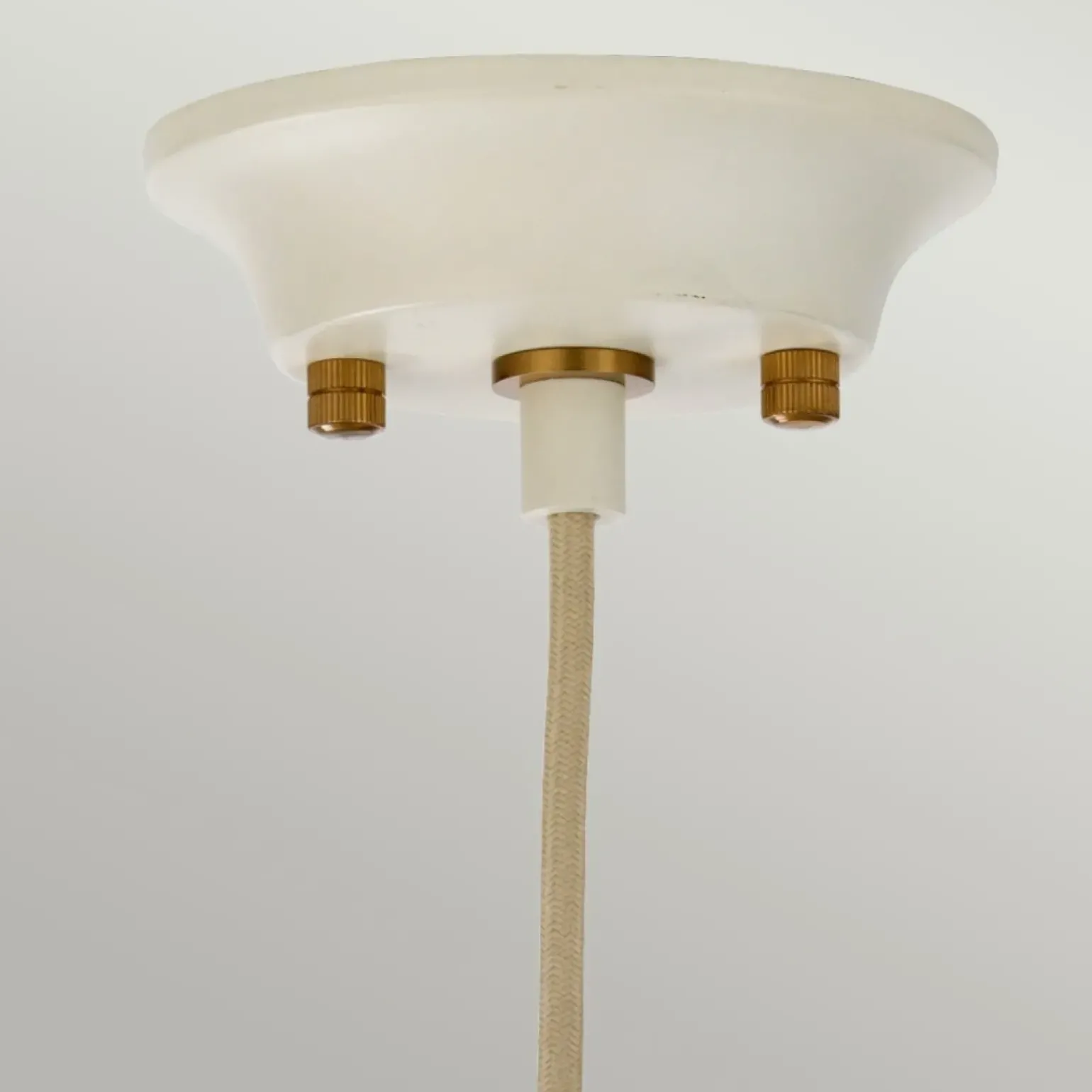 Store Kremowa lampa wisząca z kloszem DL-COSMOS-1P z serii COSMOS Żyrandole Nowoczesne