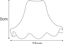 Sklep Kaja Kremowy klosz w kształcie kielicha K-HP-PS-498 KLOSZ