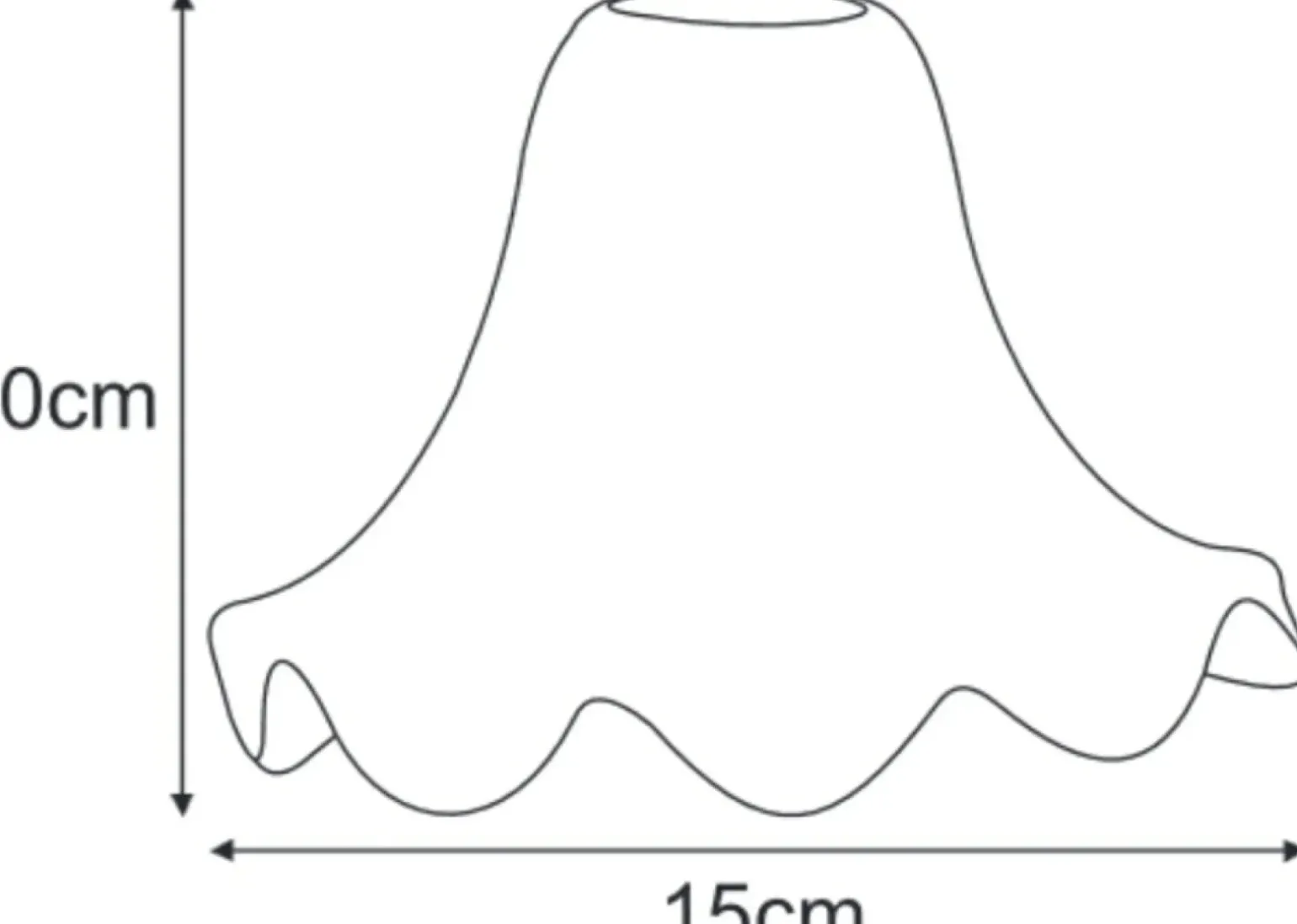 Sklep Kaja Kremowy klosz w kształcie kielicha K-HP-PS-498 KLOSZ