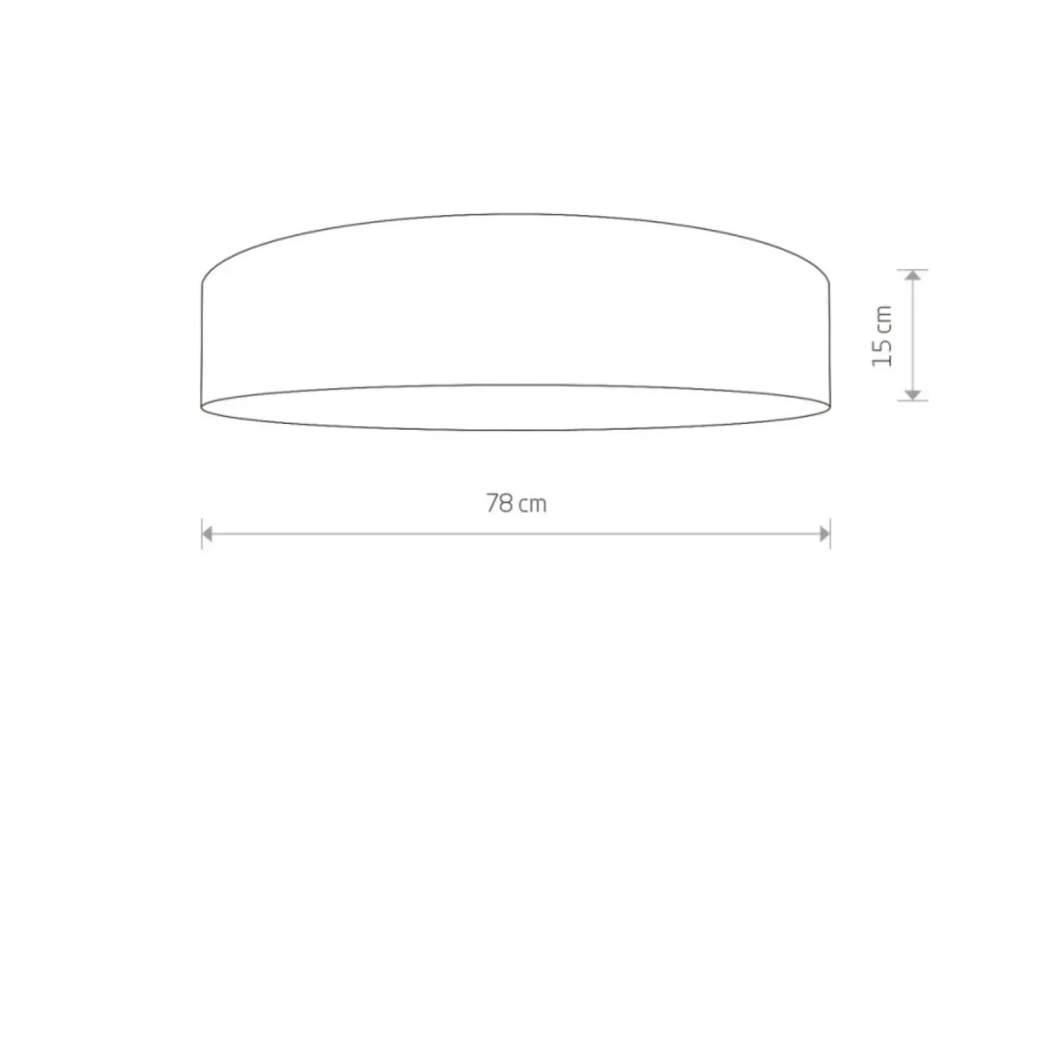 Sklep Kaja Kremowy plafon o średnicy 78 cm, na 7 żarówek 8958 | Kaja Oświetlenie