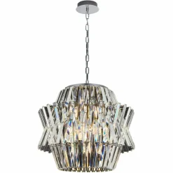 Best Królewska, kryształowa lampa wisząca do salonu ML0402 CROWN | Kaja Żyrandole Nowoczesne