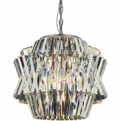 Best Królewska, kryształowa lampa wisząca do salonu ML0402 CROWN | Kaja Żyrandole Nowoczesne