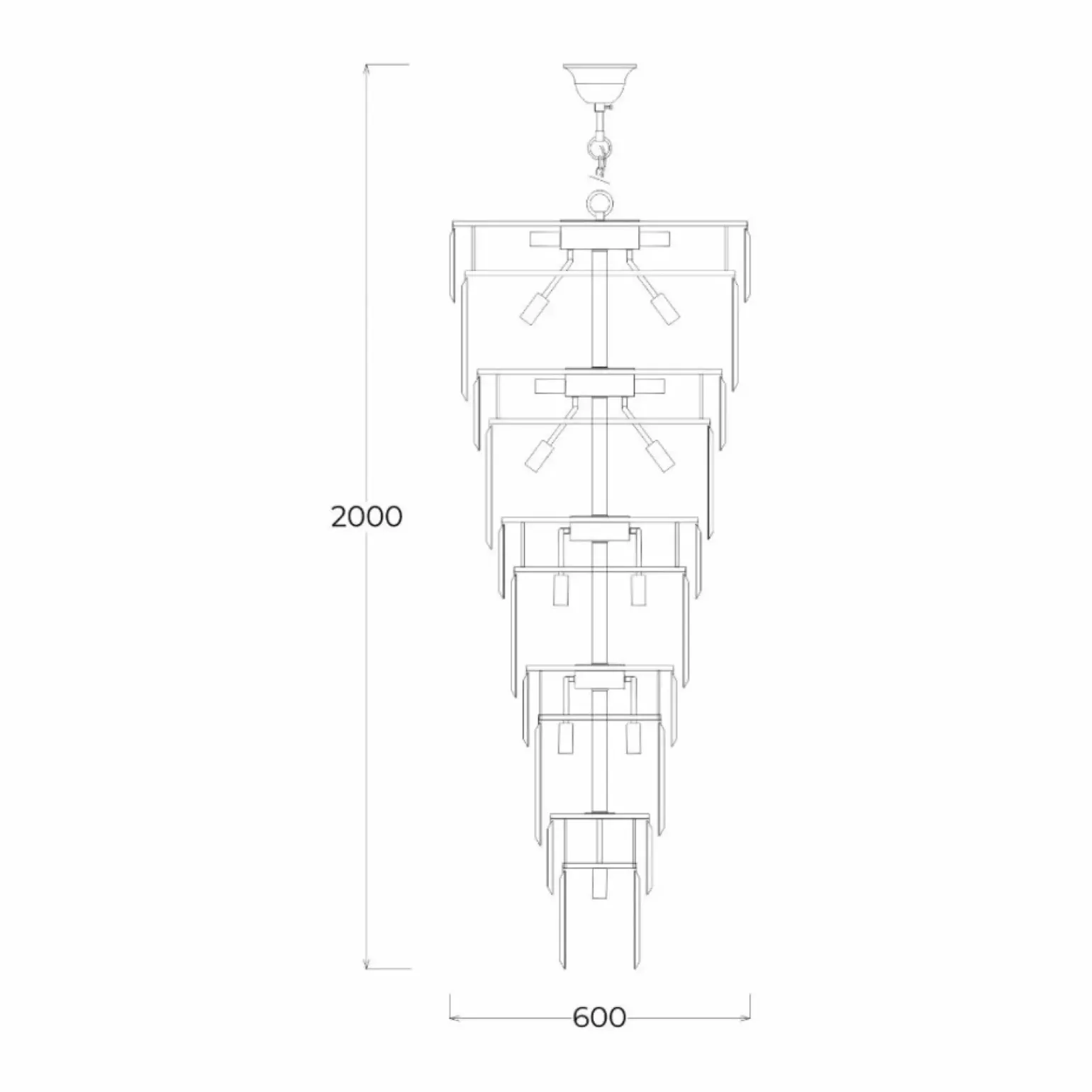 Hot Królewska, kryształowa lampa wisząca ZM 19002/40-GLD LUXE | Kaja Żyrandole Nowoczesne