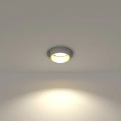 Sklep Kaja Krótka, biało-złota tuba podtynkowa GU10 10797 MONO SLIDE | Kaja