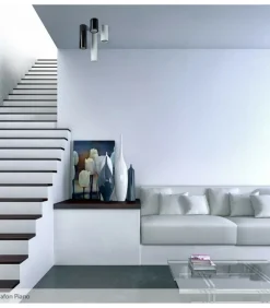 Sklep Kaja Krótka, czarna tuba natynkowa GU10 15cm 67728 PIANO | Kaja Oświetlenie