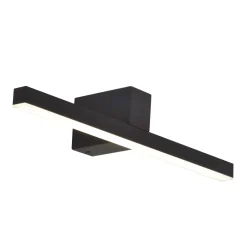 Sklep Kaja Krótki kinkiet LED nad lustro w łazience LP-778/1W M BK z serii NEVADA