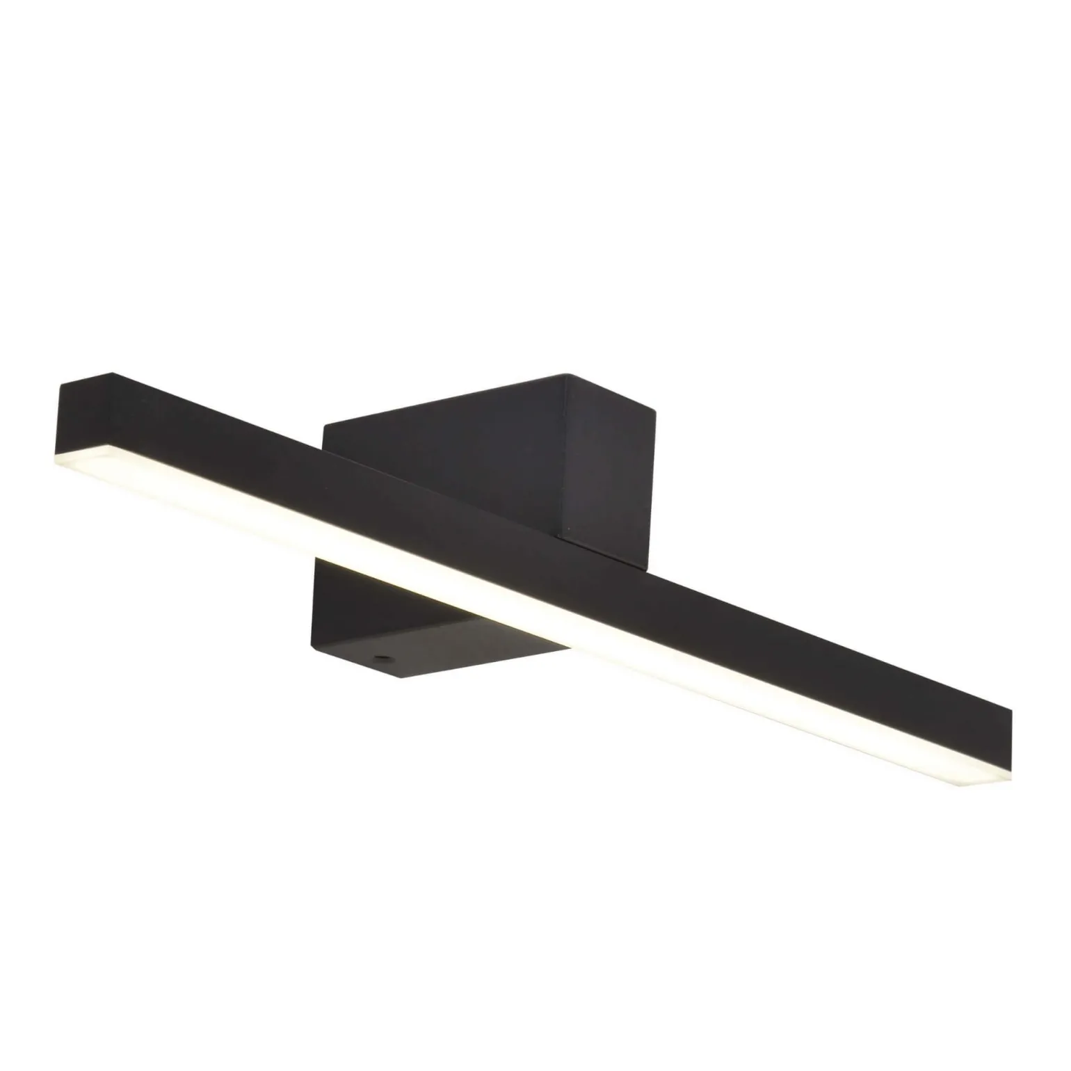 Sklep Kaja Krótki kinkiet LED nad lustro w łazience LP-778/1W M BK z serii NEVADA