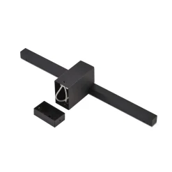 Sklep Kaja Krótki kinkiet LED nad lustro w łazience LP-778/1W M BK z serii NEVADA