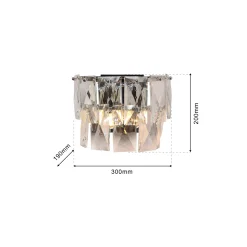 Sklep Kaja Kryształowa lampa ścienna, kinkiet do salonu ML6930 z serii CHELSEA | Kaja Oświe
