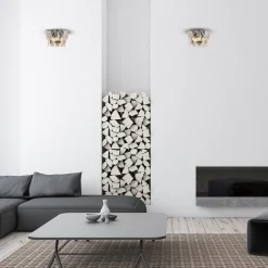 Sklep Kaja Kryształowa lampa ścienna, kinkiet do salonu ML6930 z serii CHELSEA | Kaja Oświe