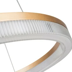 Flash Sale Kryształowa lampa ⌀60cm LP-033/1P S GD CRISTAL TRIANGLE MIDWAY | Kaja Żyrandole Nowoczesne