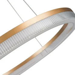 Flash Sale Kryształowa lampa ⌀60cm LP-033/1P S GD CRISTAL TRIANGLE MIDWAY | Kaja Żyrandole Nowoczesne