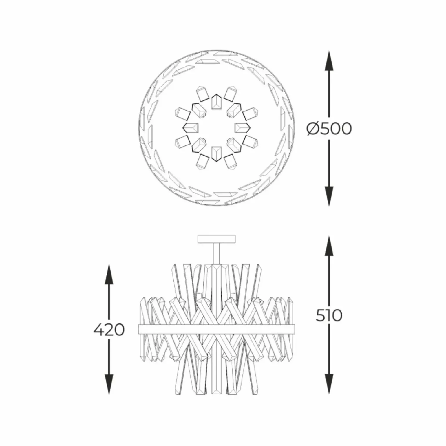 Best Kryształowa lampa glamour C0567-08C-7GAC CONSTANTINOPLE| Kaja Żyrandole Nowoczesne