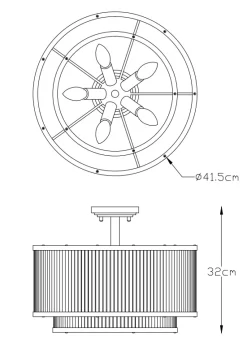 Sklep Kaja Kryształowa lampa sufitowa C0528-05H-F4AC SERGIO| Kaja Oświetlenie