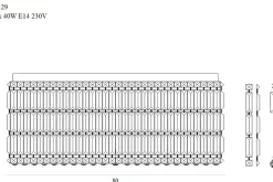 Sklep Kaja Kryształowa lampa sufitowa Ø80cm MX C0129 PUCCINI | Kaja Oświetlenie