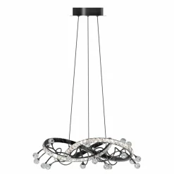 New Kryształowa lampa wisząca dark glamour MD3481-1S-3BCT MAIA | Kaja Żyrandole Nowoczesne