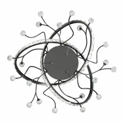 New Kryształowa lampa wisząca dark glamour MD3481-1S-3BCT MAIA | Kaja Żyrandole Nowoczesne