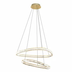 Best Sale Kryształowa, ledowa lampa do salonu MD3169-2-3GT ATHESA | Kaja Żyrandole Nowoczesne