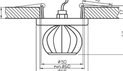 Sklep Kaja Kryształowa, niezwykła oprawa podtynkowa 2292468 | Kaja Oświetlenie