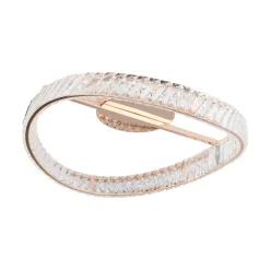 Sklep Kaja Kryształowa, złota lampa sufitowa LED MX3317-1-3GT GANO | Kaja