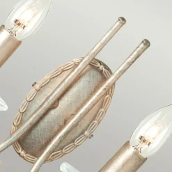 Sklep Kaja Kryształowy kinkiet, patyna CRT2-SILVER-GOLD z serii CHRISTINA