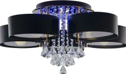 Sklep Kaja Kryształowy żyrandol - kolorowe LEDy DRS8006/5 TR BL | Kaja
