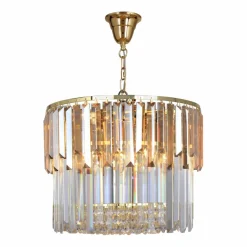 Cheap Kryształowy żyrandol do salonu w stylu glamour 19101/8 CAMILLE | Kaja Żyrandole Nowoczesne