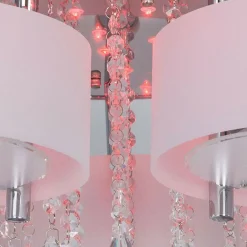 Fashion Kryształowy żyrandol z kolorowymi LEDami DRS8006/5 8C | Kaja Żyrandole Nowoczesne