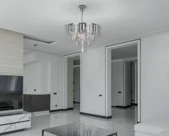 Flash Sale Kryształowy żyrandol z regulowaną wysokością K-8176 | Kaja Oświetlenie Żyrandole Nowoczesne