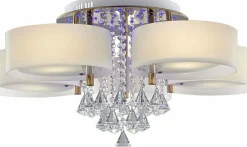 Discount Kryształowy żyrandolony LEDami DRS8006/5 TR GL | Kaja Żyrandole Nowoczesne