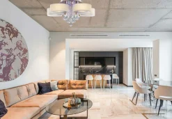 Discount Kryształowy żyrandolony LEDami DRS8006/5 TR GL | Kaja Żyrandole Nowoczesne