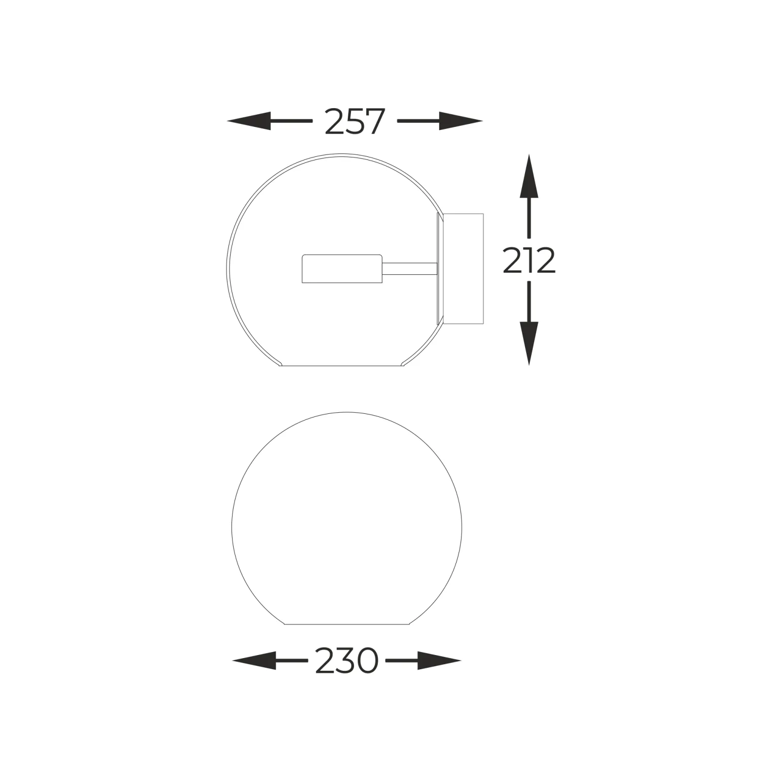Sklep Kaja Kulista lampa ścienna LED do sypialni W0428-01D-F4AC ENCELADUS | Kaja