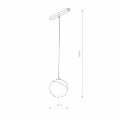 Sklep Kaja Kulisty zwis do szyny magnetycznej 1F 10648 LVM LID LED | Kaja