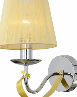 Sklep Kaja Kunsztowny kinkiet ze złotym abażurem 21-55040 DIVA | Kaja Oświetlenie