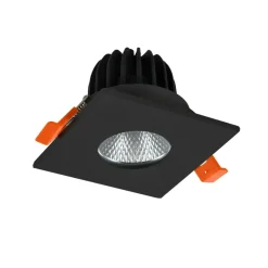 Sklep Kaja Kwadratowe, czarne oczko wpustowe do łazienki AZ5989 CLEAN | Kaja