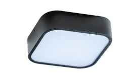 Sklep Kaja Kwadratowy czarny plafon z mlecznym szkłem AZ4146 LUCIE | Kaja