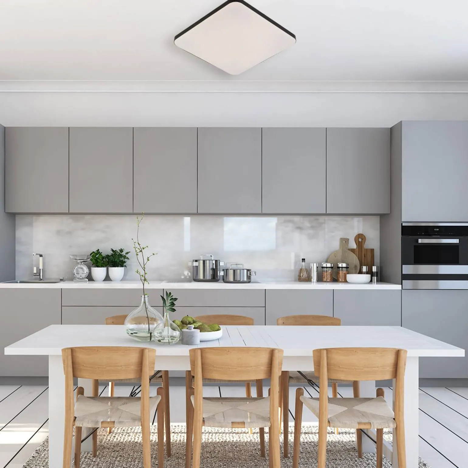 Sklep Kaja Kwadratowy plafon LED 33cmx33cm LP-335/1C S 4BK SQUARE – BABILON