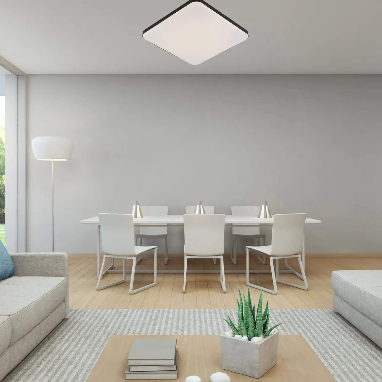 Sklep Kaja Kwadratowy plafon LED 33cmx33cm LP-335/1C S 4BK SQUARE – BABILON