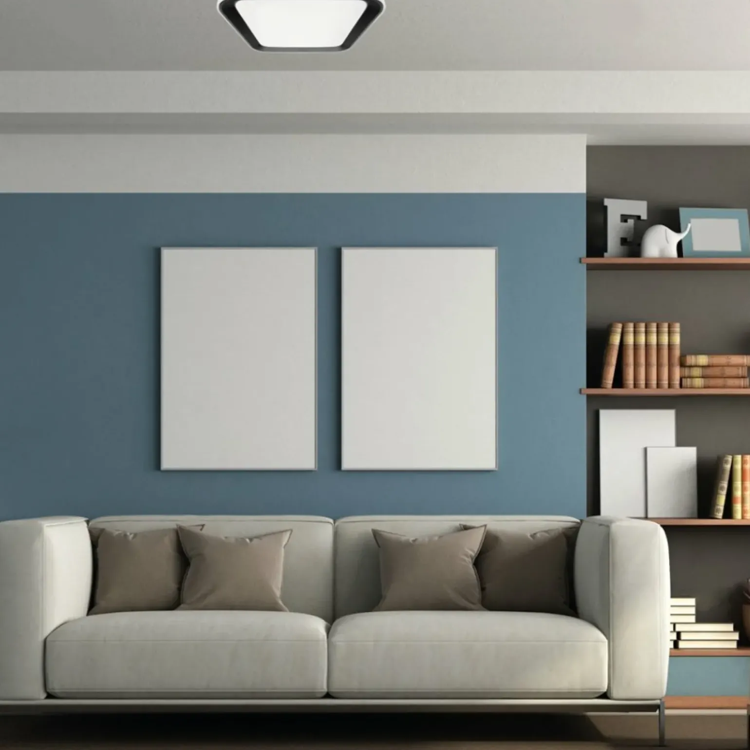 Sklep Kaja Kwadratowy plafon sufitowy, biało-czarny ML7929 z serii QUADRO | Kaja Oświetleni